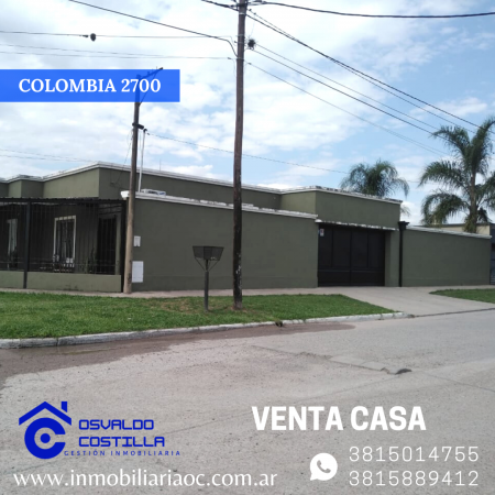 Venta hermosa casa esquina en Colombia al 2700