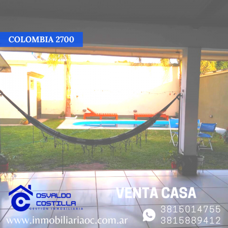 Venta hermosa casa esquina en Colombia al 2700