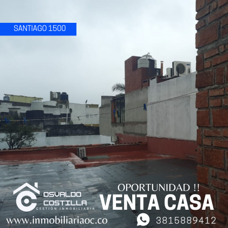 Venta Casa de 3 hab en calle Santiago al 1500
