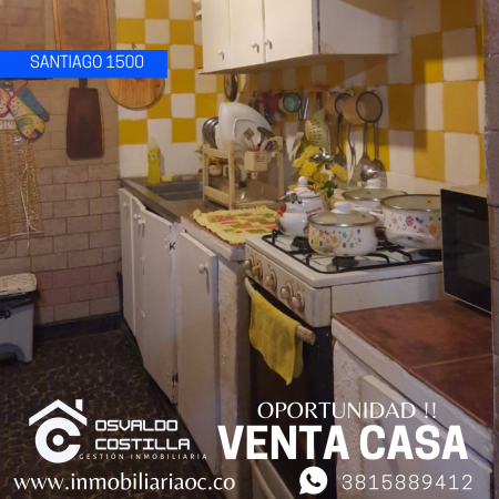 Venta Casa de 3 hab en calle Santiago al 1500