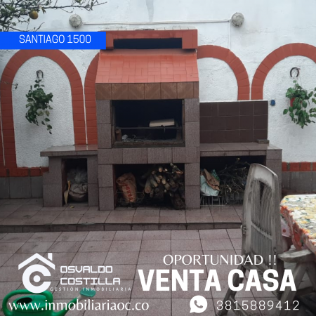Venta Casa de 3 hab en calle Santiago al 1500