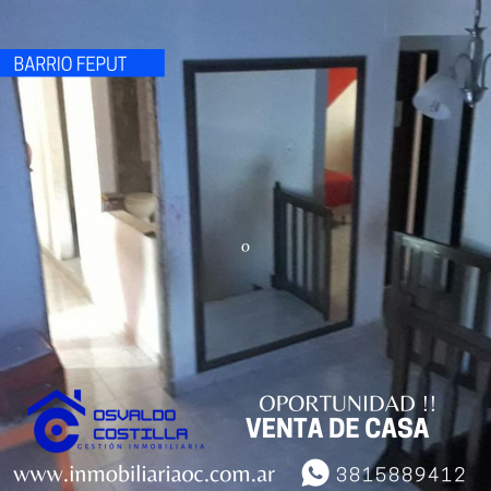 Venta Duplex en barrio Feput a 50mts de avenida las Americas