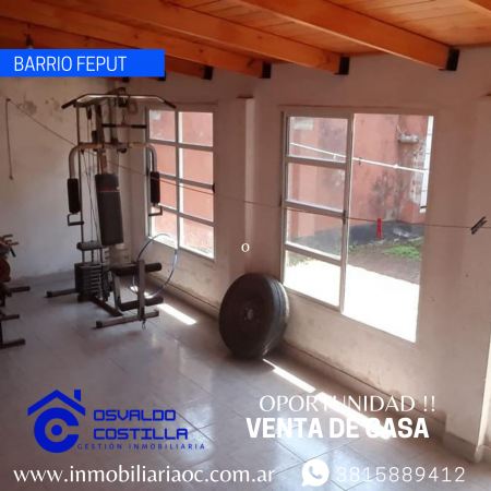 Venta Duplex en barrio Feput a 50mts de avenida las Americas