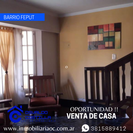 Venta Duplex en barrio Feput a 50mts de avenida las Americas