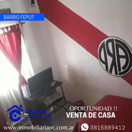 Venta Duplex en barrio Feput a 50mts de avenida las Americas
