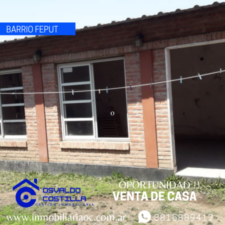 Venta Duplex en barrio Feput a 50mts de avenida las Americas