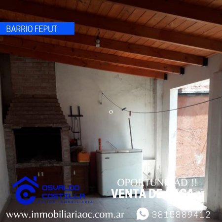 Venta Duplex en barrio Feput a 50mts de avenida las Americas