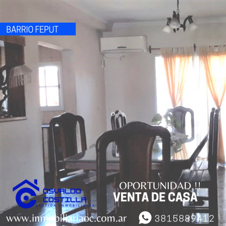 Venta Duplex en barrio Feput a 50mts de avenida las Americas