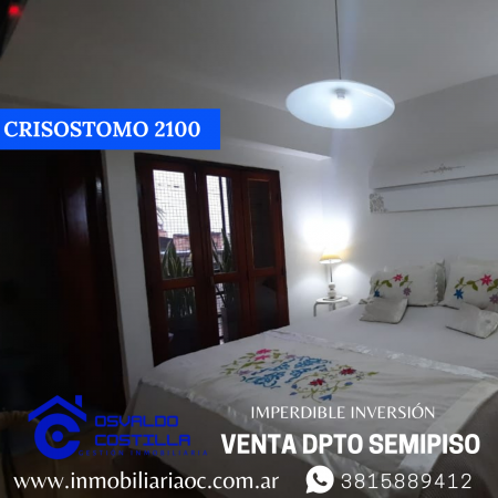 Venta hermoso Dpto. Semipiso en Crisóstomo al 2100