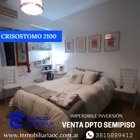 Venta hermoso Dpto. Semipiso en Crisóstomo al 2100