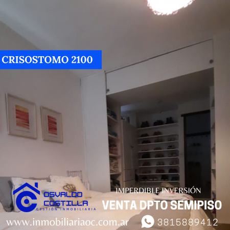 Venta hermoso Dpto. Semipiso en Crisóstomo al 2100