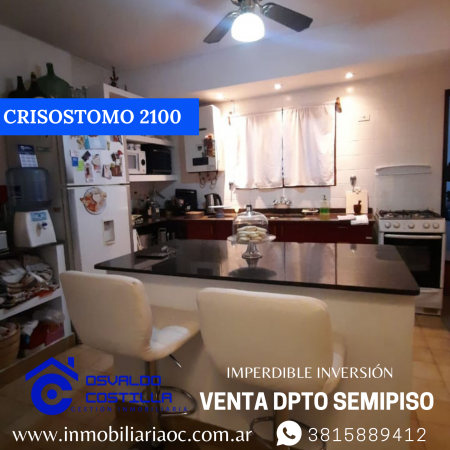 Venta hermoso Dpto. Semipiso en Crisóstomo al 2100