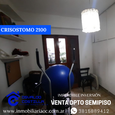 Venta hermoso Dpto. Semipiso en Crisóstomo al 2100