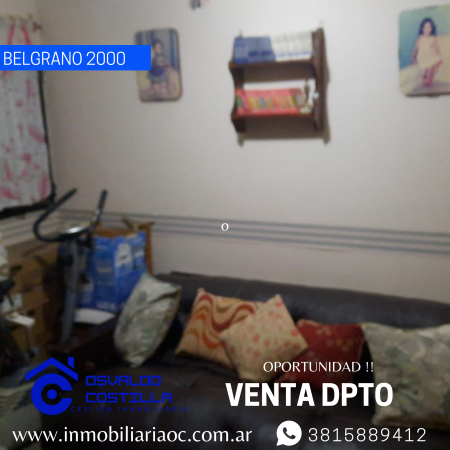 Venta Dpto. de 3 habitaciones en Av. Belgrano al 2000