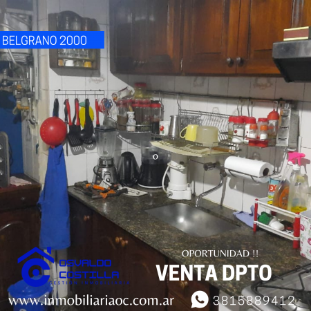 Venta Dpto. de 3 habitaciones en Av. Belgrano al 2000