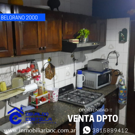Venta Dpto. de 3 habitaciones en Av. Belgrano al 2000