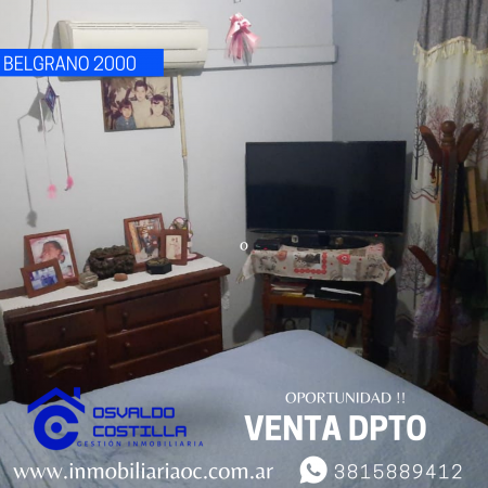 Venta Dpto. de 3 habitaciones en Av. Belgrano al 2000