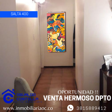 Venta de Dpto. de 3 hab. en Av. Salta al 300