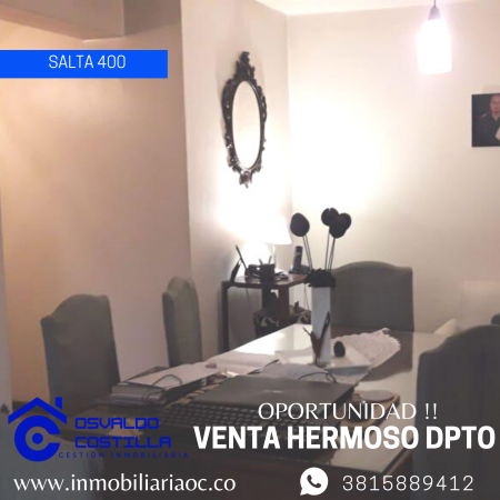 Venta de Dpto. de 3 hab. en Av. Salta al 300