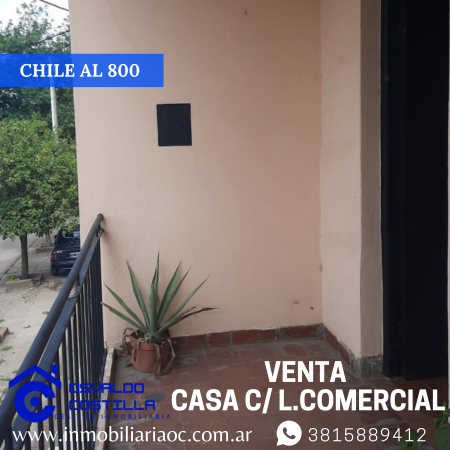 Venta de PH tipo casa c/ locales comerciales en chile al 800