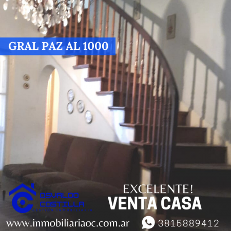 Venta de Importante Inmueble con excelente ubicacion en Gral. Paz al 1000