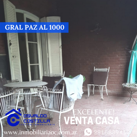 Venta de Importante Inmueble con excelente ubicacion en Gral. Paz al 1000
