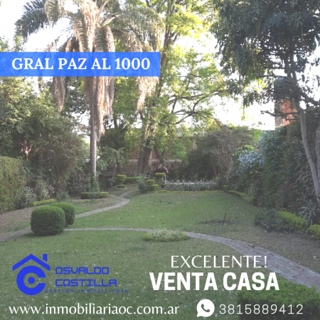 Venta de Importante Inmueble con excelente ubicacion en Gral. Paz al 1000