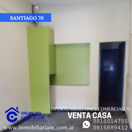 Venta de Casa con fines comerciales en calle Santiago