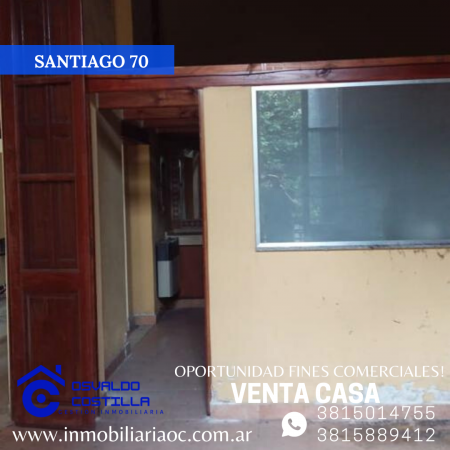 Venta de Casa con fines comerciales en calle Santiago