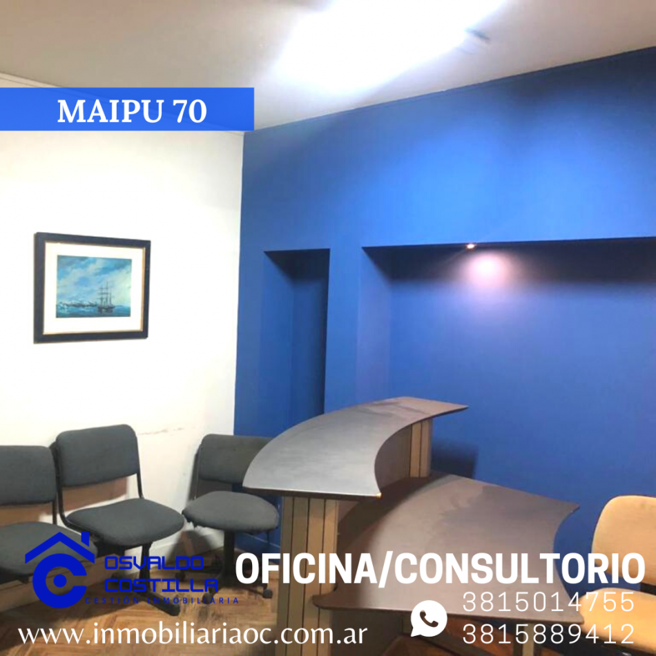 En venta Oficina/Consultorio Semi Amoblado (Maipú 70)