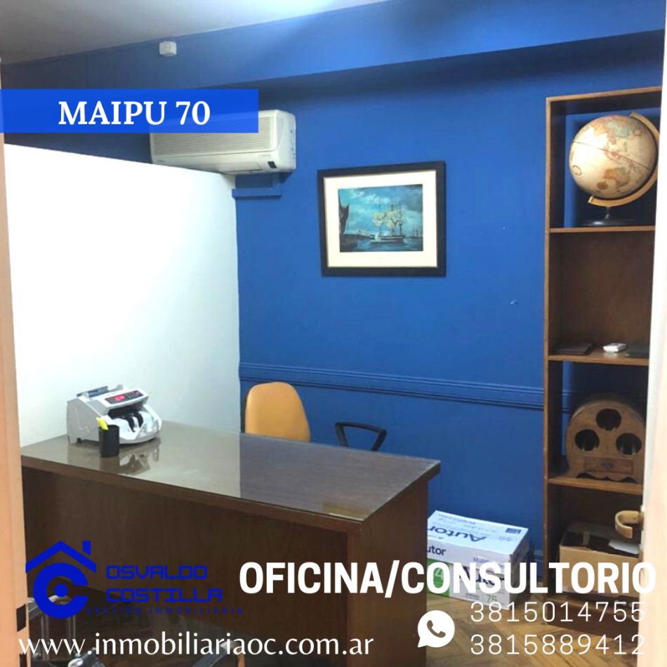 En venta Oficina/Consultorio Semi Amoblado (Maipú 70)