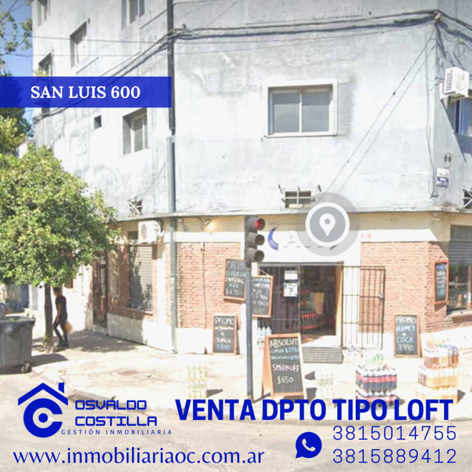En venta Monoambiente tipo Loft de 35mtrs2 aprox
