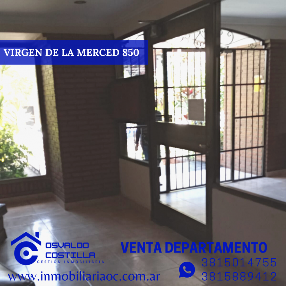 Venta Depto 3 hab + cuarto de servicio en calle Virgen de la Merced al 800