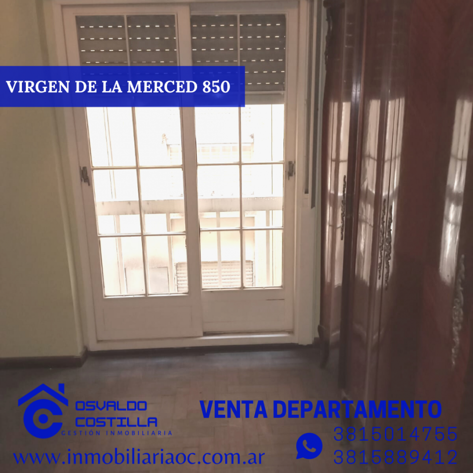 Venta Depto 3 hab + cuarto de servicio en calle Virgen de la Merced al 800