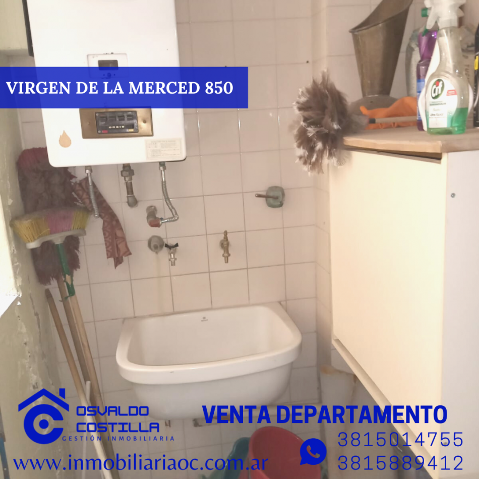 Venta Depto 3 hab + cuarto de servicio en calle Virgen de la Merced al 800
