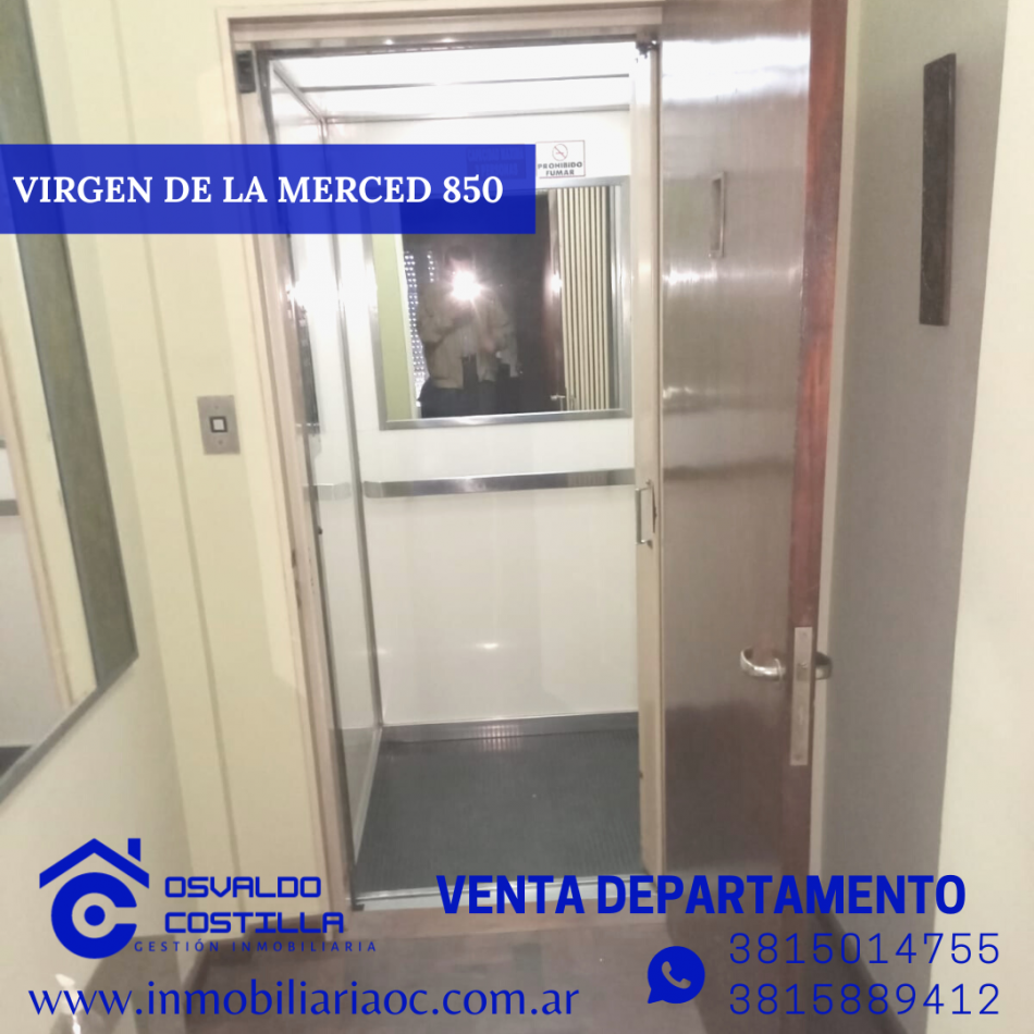 Venta Depto 3 hab + cuarto de servicio en calle Virgen de la Merced al 800
