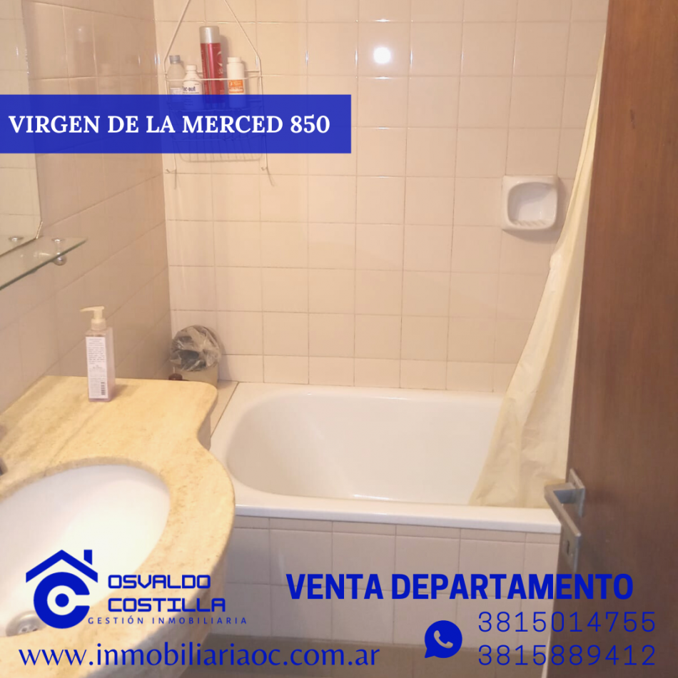 Venta Depto 3 hab + cuarto de servicio en calle Virgen de la Merced al 800