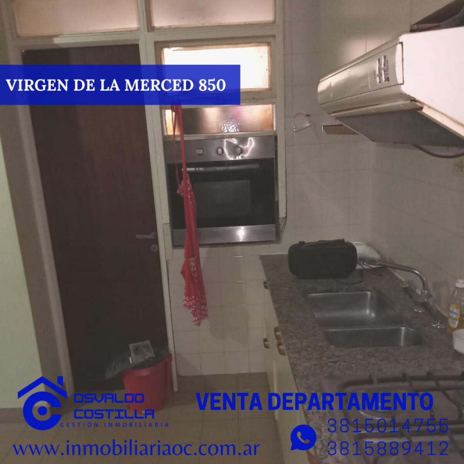 Venta Depto 3 hab + cuarto de servicio en calle Virgen de la Merced al 800