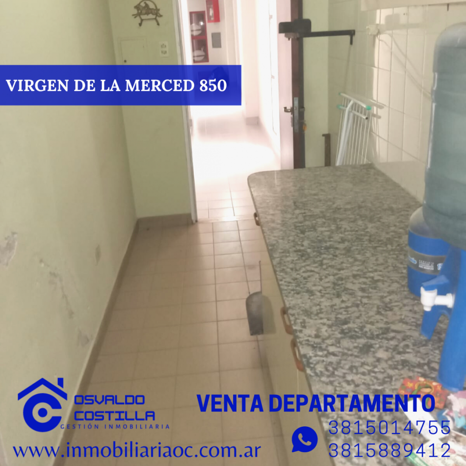 Venta Depto 3 hab + cuarto de servicio en calle Virgen de la Merced al 800